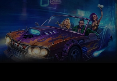 Madcasino mobile casino banner with €1,000 welcome bonus and 200 free spins